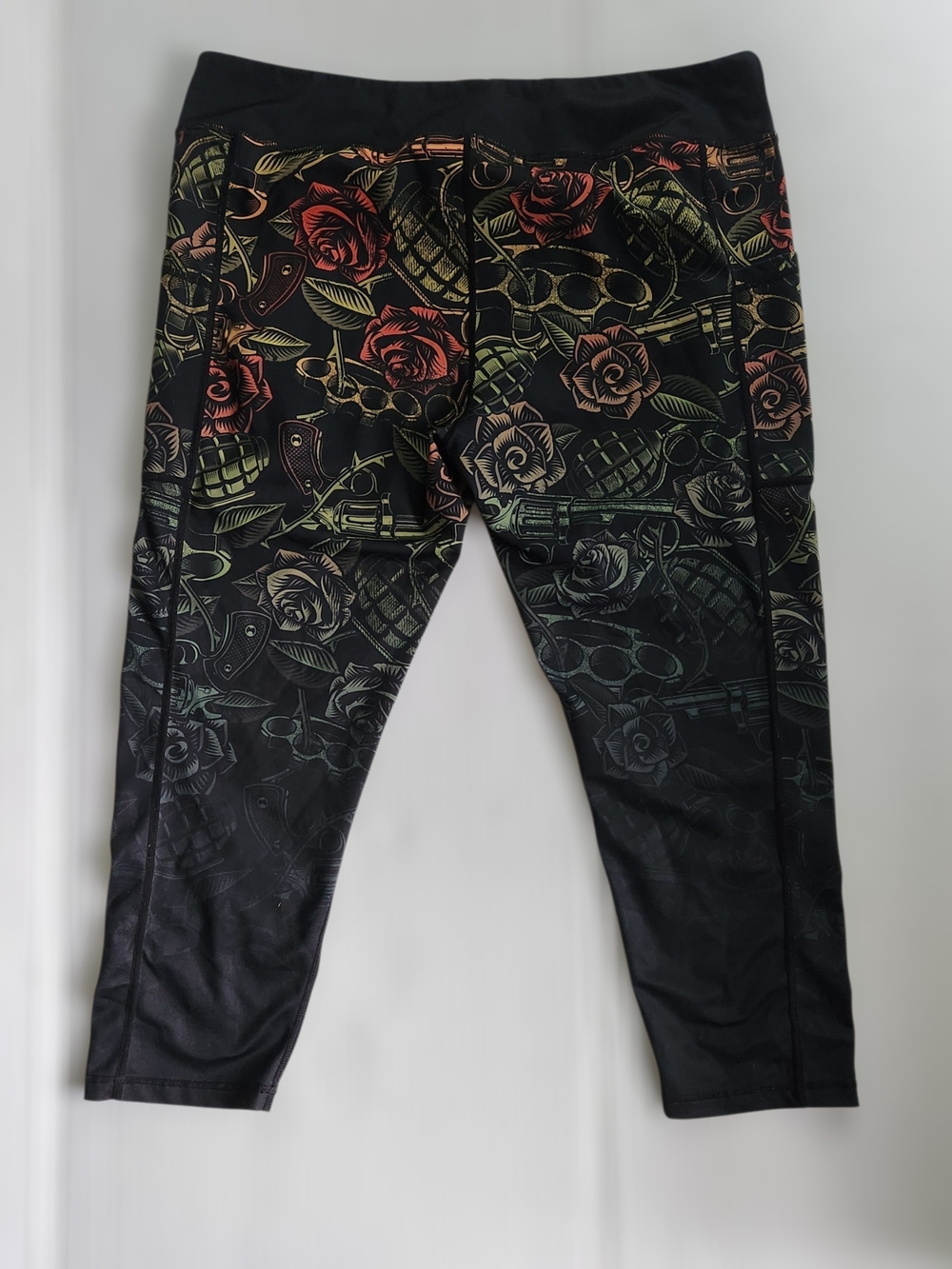 Constantly Varied Gear Crossfit Leggings Squats Approved Size XXL Guns And Roses